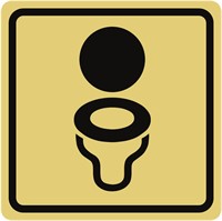 Dörrskylt: Toalett
