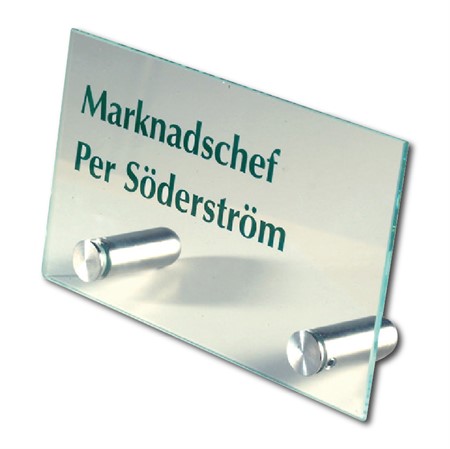 Bordsskylt med text, 150x90mm