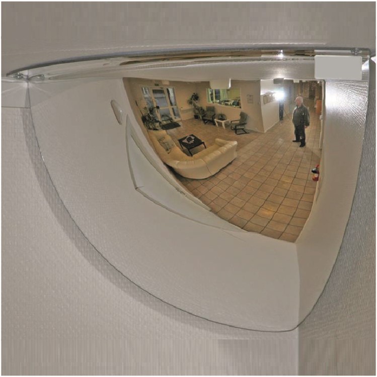 Spegelkupol (kvarts, 90°) av akryl