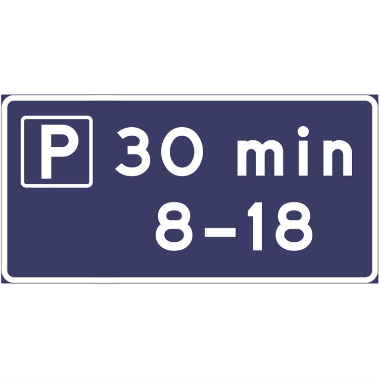 trafikmärke parkeringstid