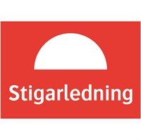 Brandskylt: Stigarledning