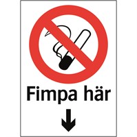 Förbudsskylt: Fimpa här