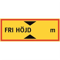 Skylt: Fri höjd
