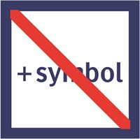 rött snedstreck för olämplig aktivitet