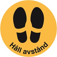 Golvdekal: Håll avstånd.