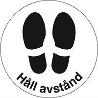 Golvdekal: Håll avstånd.