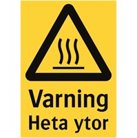 Varning för heta ytor