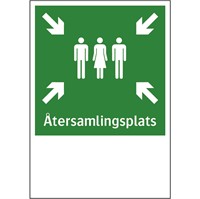 Nödskylt: Återsamlingsplats