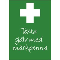 Nödskylt: Egen text