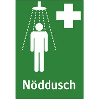 Nödskylt: Nöddusch