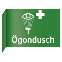 Nödskylt: Ögondusch