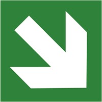 Nödskylt: Riktningspil