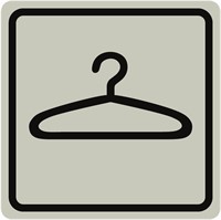 Dörrskylt: Omklädning/garderob
