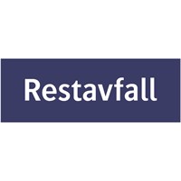 Miljösorteringsskylt: Restavfall