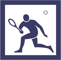 fritidsskylt tennis