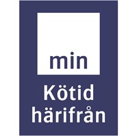 Skylt: Kötid härifrån.