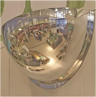 Spegelkupol (halv, 180°) av akryl