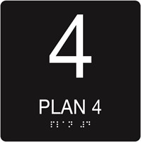 Taktil skylt: Plan 4