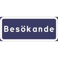 trafikmärke besökande