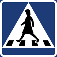 trafikmärke övergångsställe