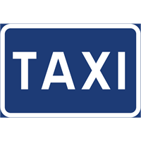 trafikmärke taxi