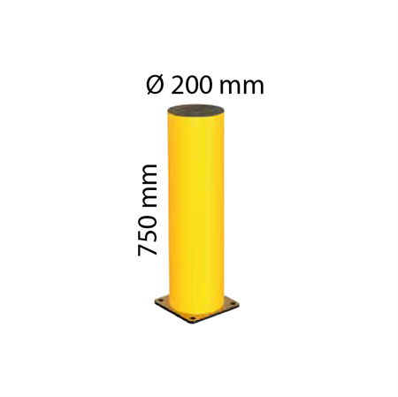 A-SAFE påkörningsskydd Bollard 750x200mm