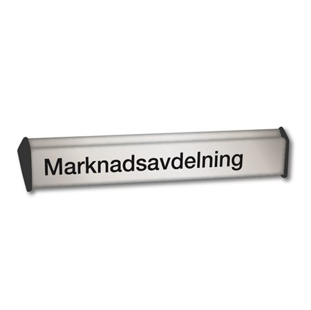 Bordsskylt med text (enkelsidig), 210x31mm