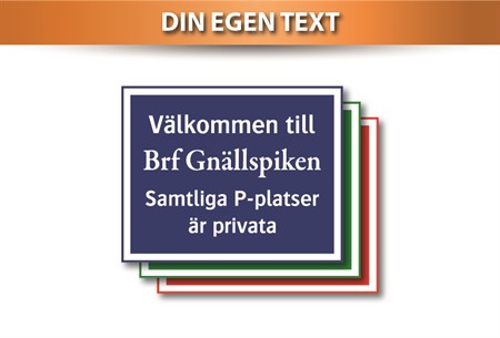 Din egen skylt