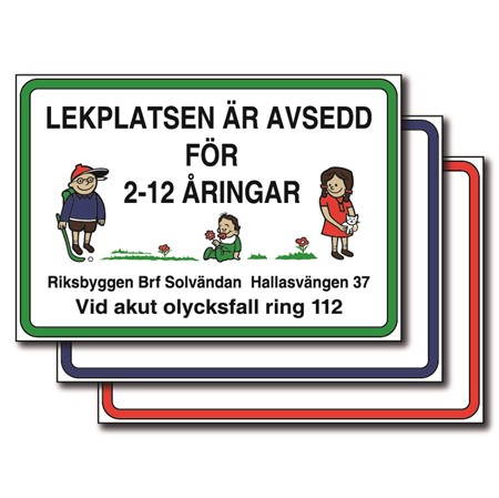 Din egen skylt för väggmontage, 297x210mm (eller upp till 0,07m2)