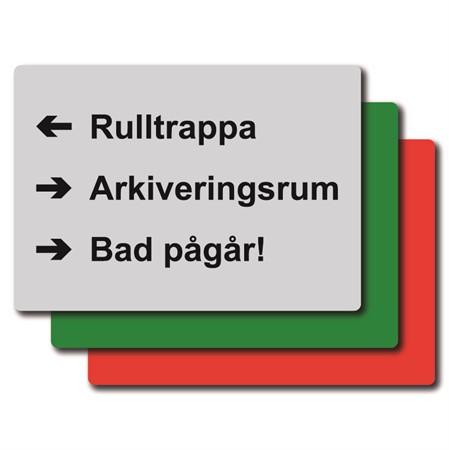 Din egen skylt för väggmontage, 297x210mm (eller upp till 0,07m2)