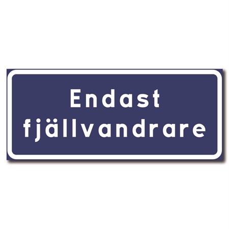 Din egen reflexskylt för stolpmontage, ca400x300mm
