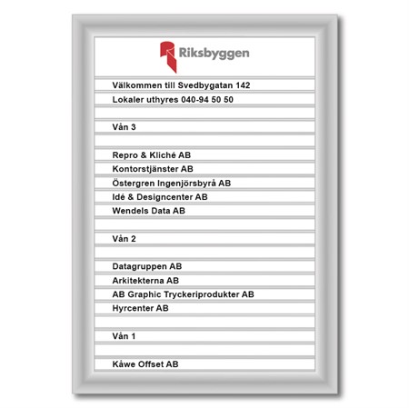 Fastighetsregister med textprofiler, 290x415mm