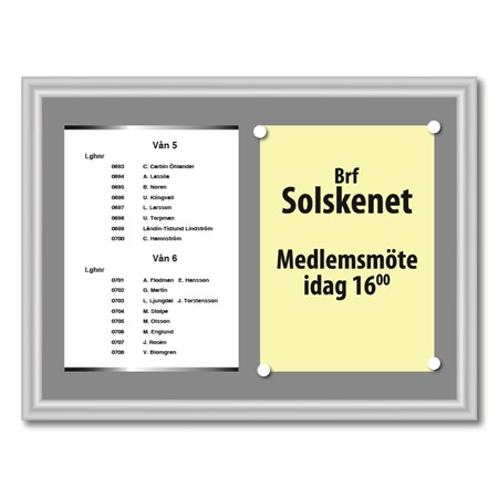 Fastighetsregister med A4-hållare/anslag 550x415mm