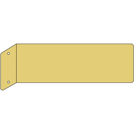 Guldanodiserad flaggskylthållare, 225x75mm