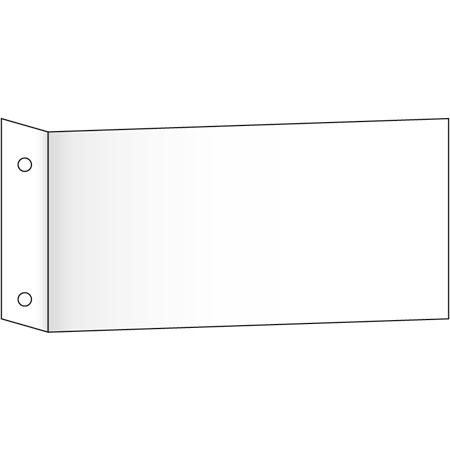 Flaggskylthållare, 300x150mm