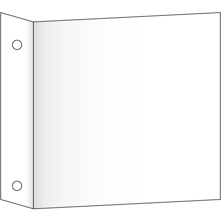 Flaggskylthållare, 200x200mm