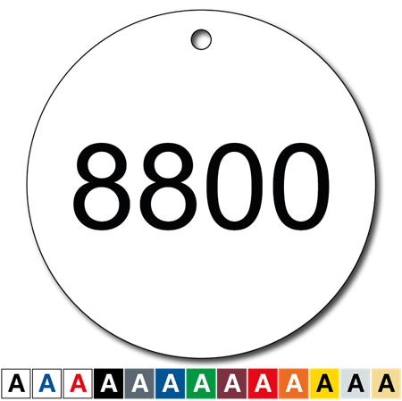 Lasergraverad nummerbricka, 53mm