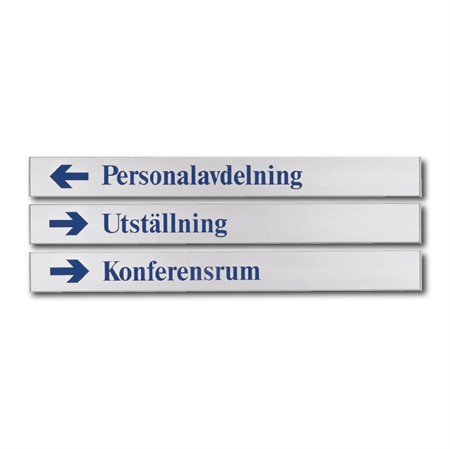 Hänvisningsskylt för väggmontage, 900x93mm