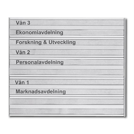 Hissplanskylt, 180x156mm