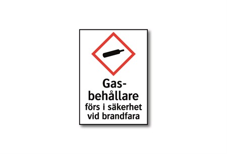 Märkning för gasbehållare