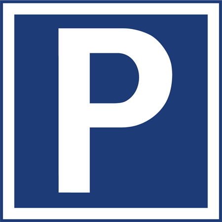 Parkeringsskylt för väggmontage 310x310mm