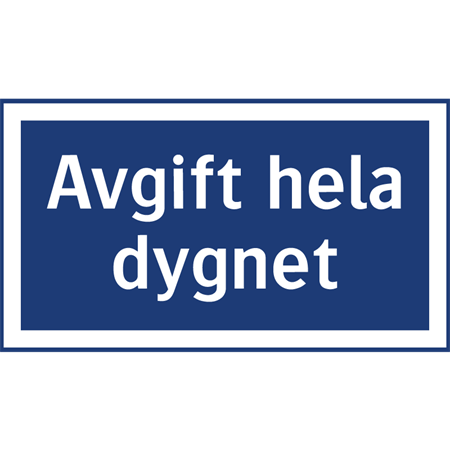 Parkeringsskylt för väggmontage 400x225mm