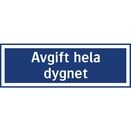 Parkeringsskylt för väggmontage 290x100mm