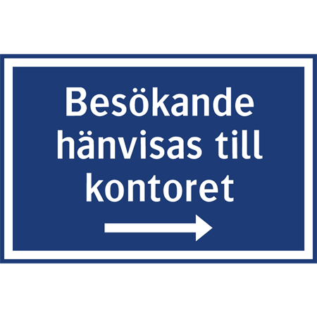 Parkeringsskylt för väggmontage 500x330mm