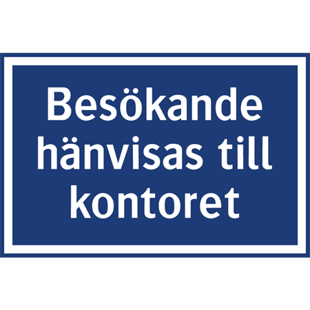Parkeringsskylt för väggmontage 500x330mm