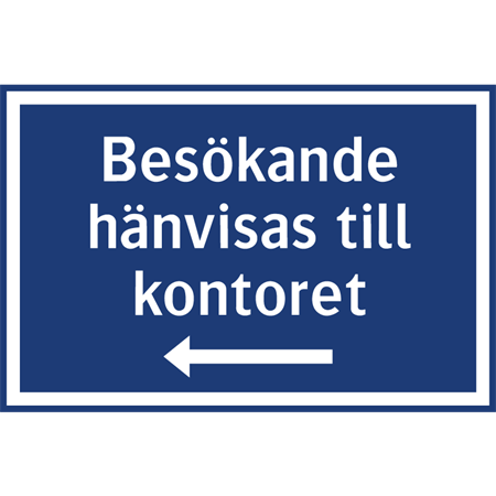 Parkeringsskylt för väggmontage 500x330mm