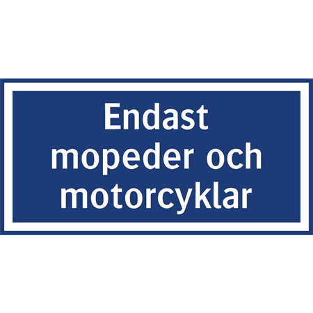Parkeringsskylt för stolpmontage 500x250mm
