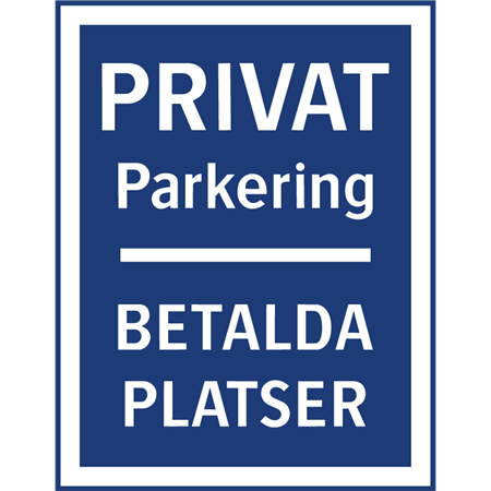 Parkeringsskylt för väggmontage 310x400mm
