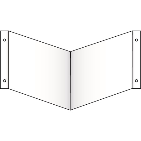 Plogskylthållare, 300x150mm