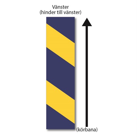 Markeringsskärm  för väggmontage, 150x600mm